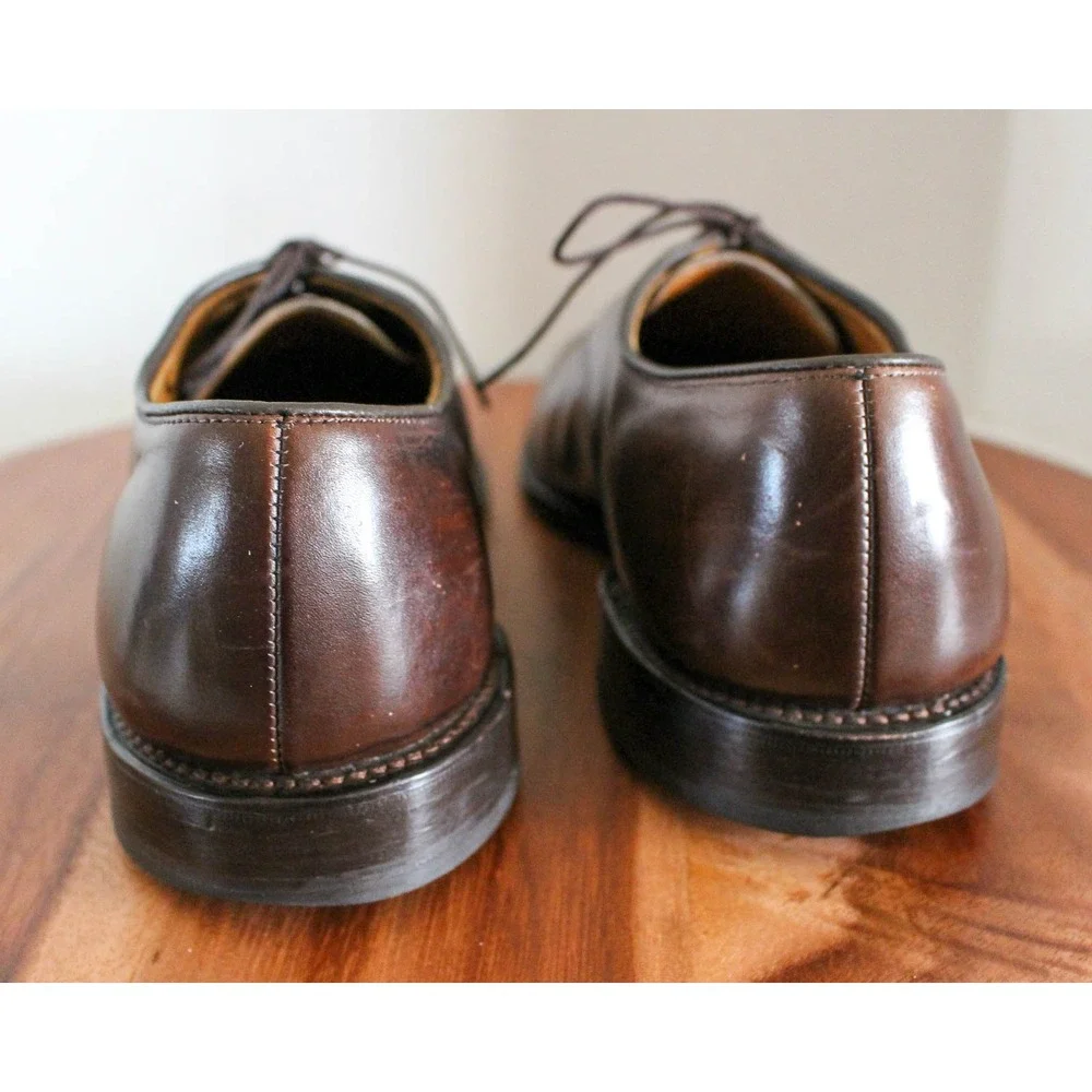 Allen Edmonds Dress Shoes Mens 9.5‎ Brown Leather Lace Up Oxford